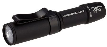 Browning 3712114 Microblast AAA LED Flashlight 72 Lumens Black with Pocket Clip
