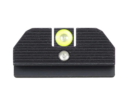Night Fision GLK001015YGZ SOTG Accur8 Green Tritium Yellow Outline Front Black Rear Glock 17/17L/19