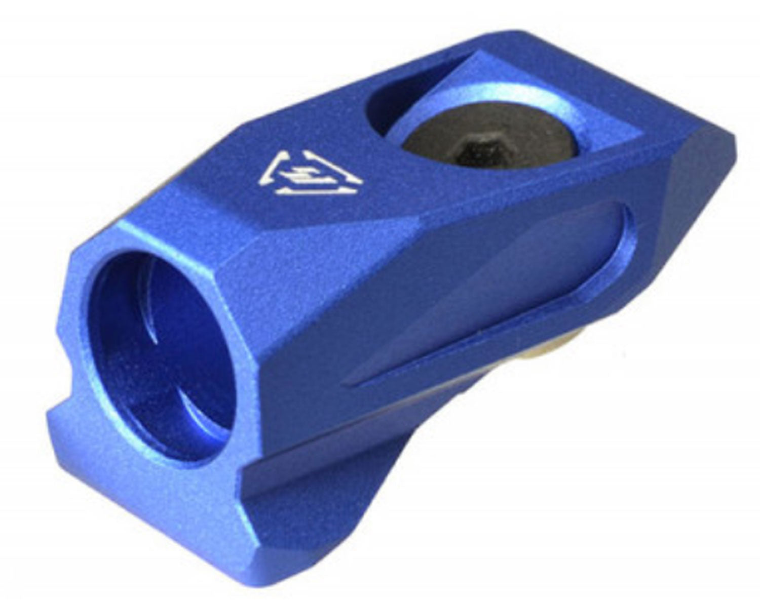 Strike Industries LINKAQDBLU Angled QD Sling Mount – Blue Aluminum, KeyMod & M-LOK, 30° Angle