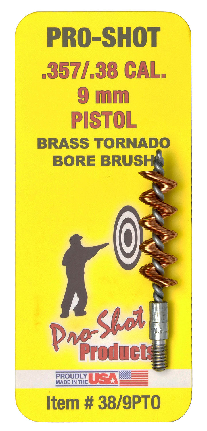 Pro-Shot 389PTO .38/9mm Caliber Tornado Bore Brush Brass Spiral Loop Pistol