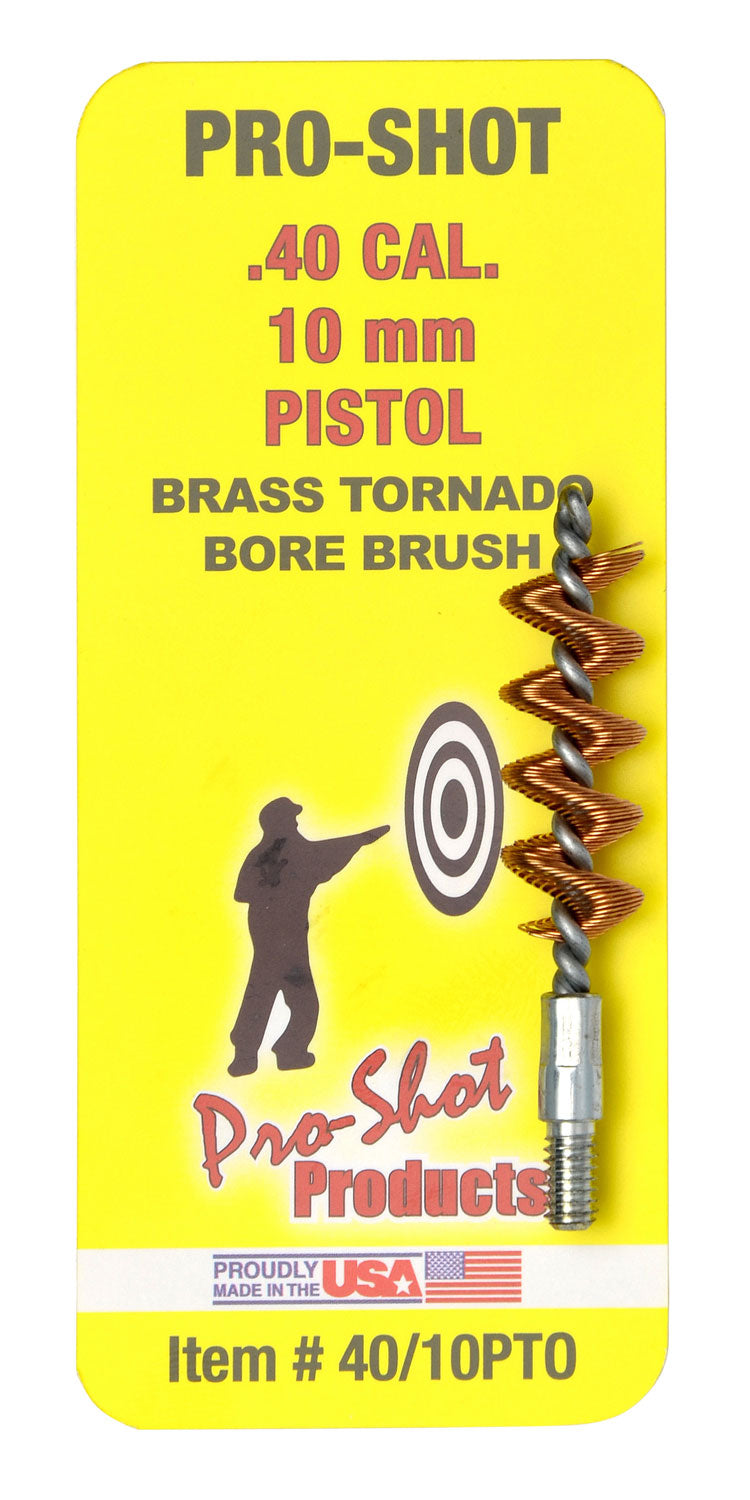 Pro-Shot 4010PTO .40/10mm Caliber Tornado Bore Brush Brass Spiral Loop Pistol