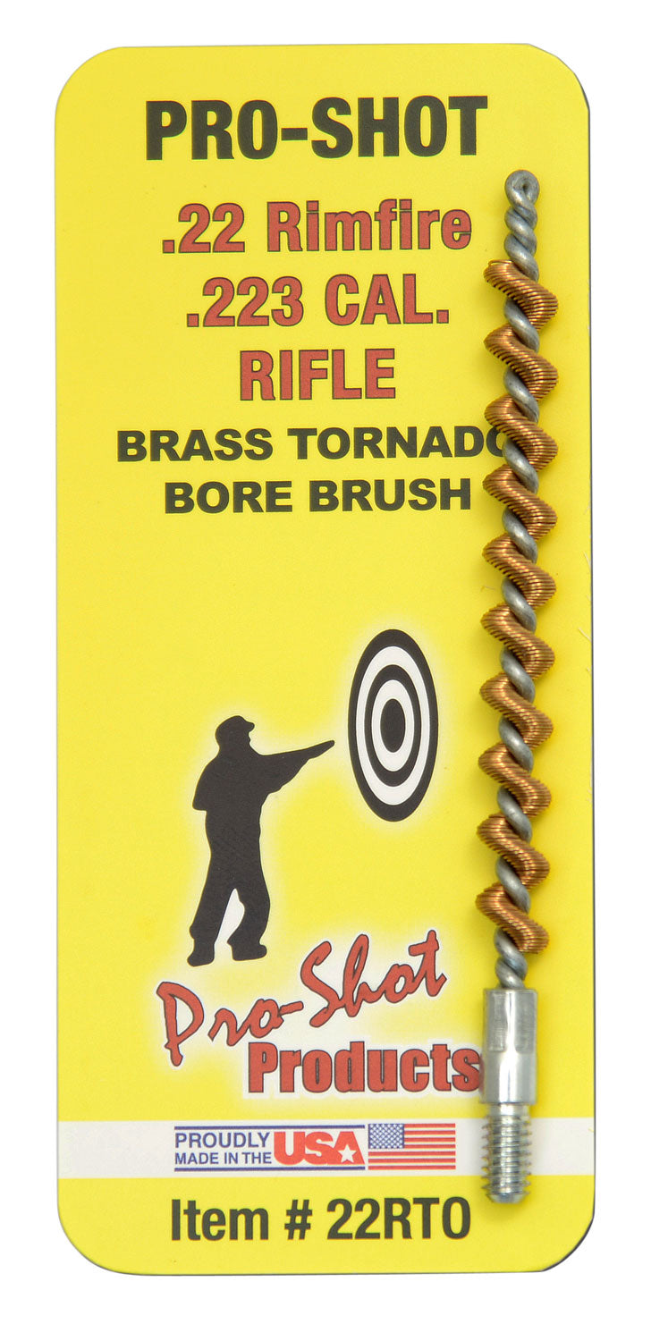 Pro-Shot 22RTO .22 Cal/.223/5.56mm Rifle Tornado Bore Brush Brass Spiral Loop