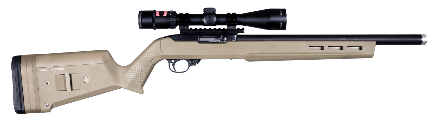 Magpul MAG548 Hunter X-22 Chassis Fixed FDE Polymer Stock for Ruger 10/22