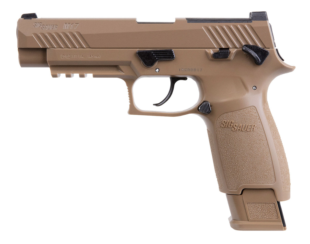 Sig Sauer P320 M17 Air Pistol CO2 .177 Cal 20+1 4.7" Barrel Coyote Frame