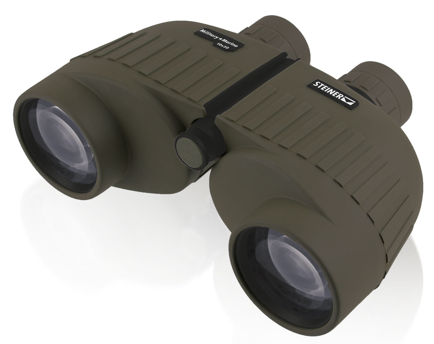 Steiner 2035 Military-Marine Binocular 10x50mm, Sports-Auto Focus, Porro Prism, OD Green Makrolon/Rubber Armor