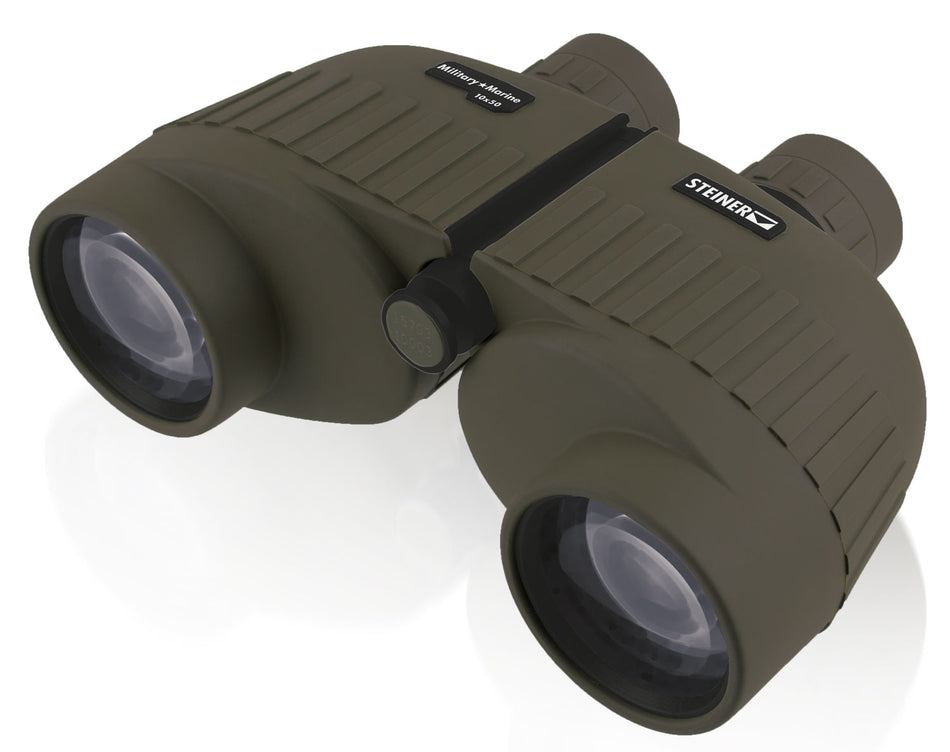 Steiner 2035 Military-Marine Binocular 10x50mm, Sports-Auto Focus, Porro Prism, OD Green Makrolon/Rubber Armor