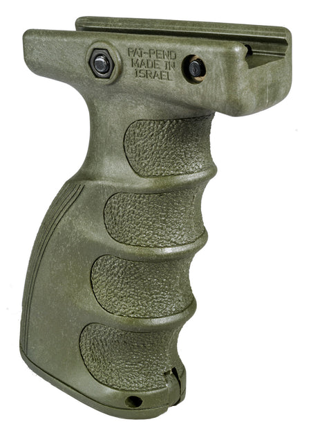 FAB Defense FXAG44SG AG-44S Angled Foregrip 1913 Picatinny Rail Compatible OD Green Reinforced Polymer