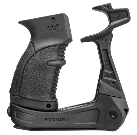 FAB Defense FXAKPODB AK-Podium Bipod Platform AK-47/AK-74 Black Reinforced Polymer with Pistol Grip