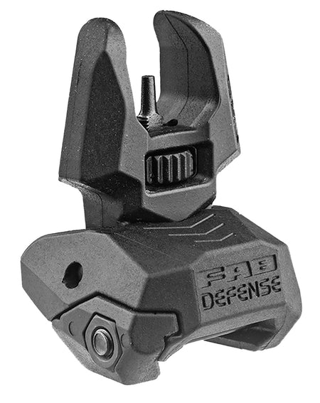 FAB Defense FXFBS Front Back-Up Sight AR-15/M16/M4 Spring-Locked Deployment Black Polymer