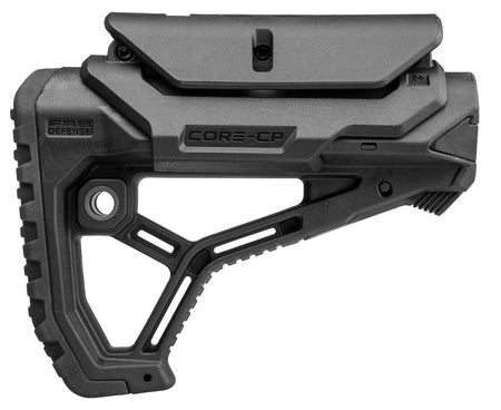 FAB Defense GL-Core CP AR-15/M4 Buttstock with Cheek-Rest Adjustment - Black FRP
