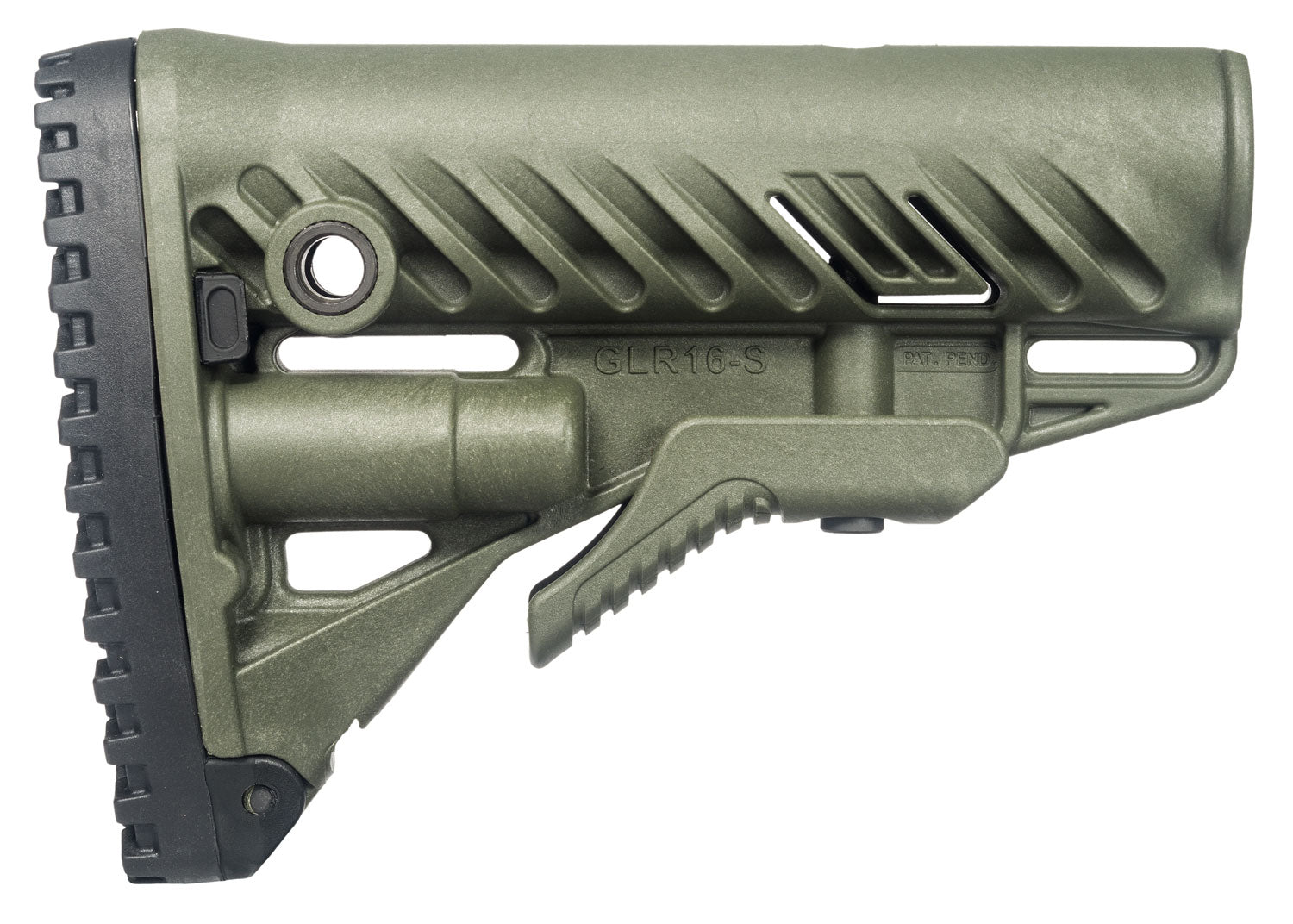 FAB Defense FXGLR16G GLR-16 OD Green AR-15 M16 Stock Polymer Anti-Rattle QD Sling Storage