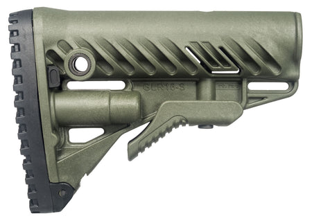 FAB Defense FXGLR16G GLR-16 OD Green AR-15 M16 Stock Polymer Anti-Rattle QD Sling Storage