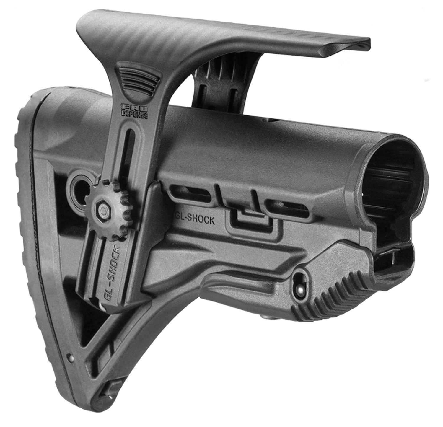 FAB Defense GL-Shock CP AR-15/M16/M4 Buttstock Cheek-Rest & Anti-Rattle Mechanism Black Mil-Spec