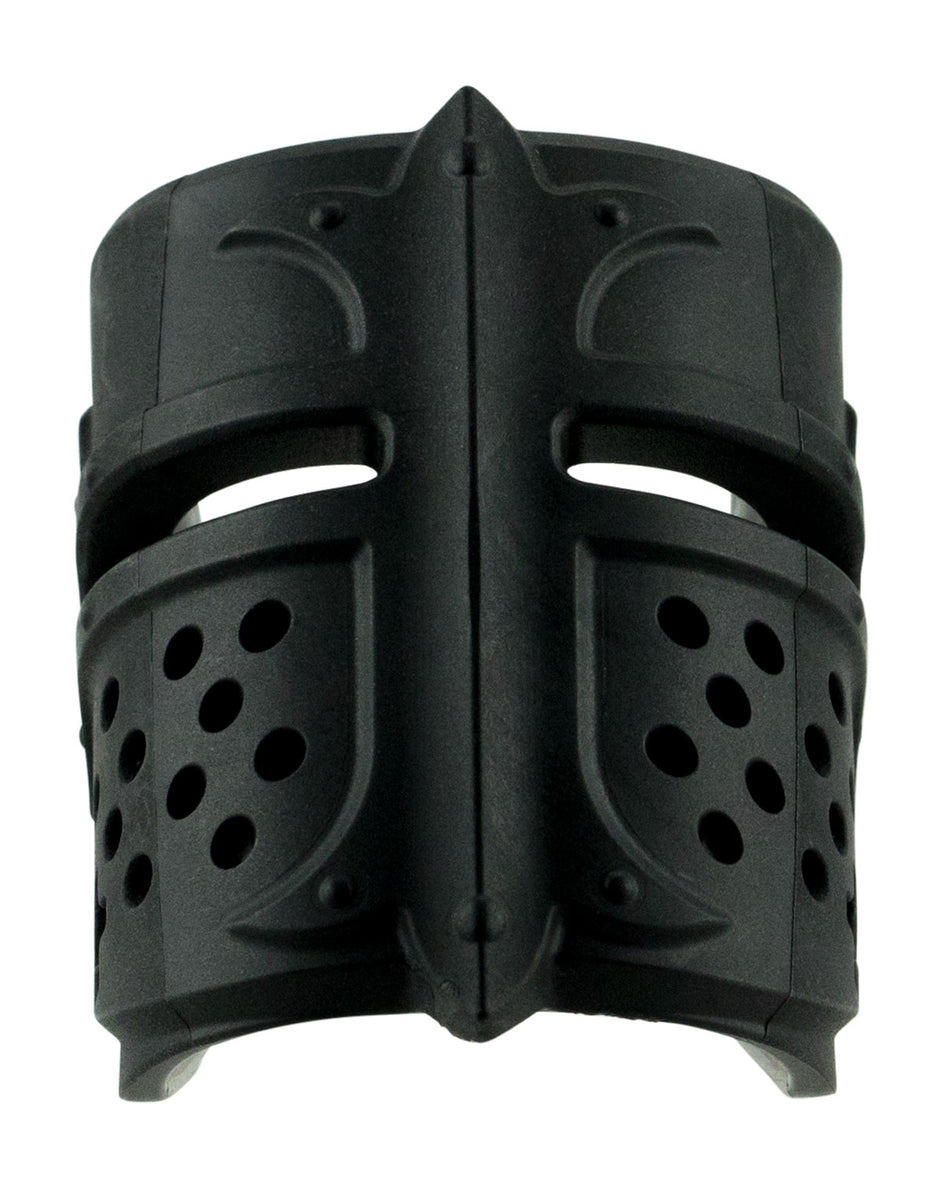 FAB Defense FXMOJOCAVB Mojo Flared Magwell Grip w/Crusader Mask Replaceable Grip for M16 5.56x45 Lower Receiver Black Polymer