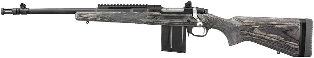 dRUGER M77 SCOUT 308WIN LEFT HANDED 16.5" BBL BLK LAMINATE STOCK 1-10RD MAG