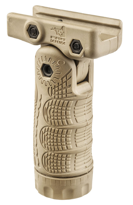 FAB Defense T-FL Vertical Folding Foregrip 7 Position Flat Dark Earth Polymer