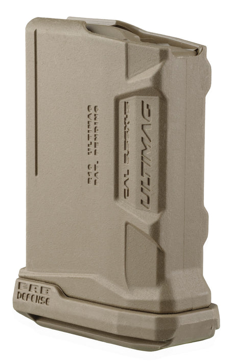 FAB Defense FXUMAGR10T Ultimag 10rd AR-15/M4 5.56x45 NATO Ergonomic Magazine Flat Dark Earth Polymer and Steel