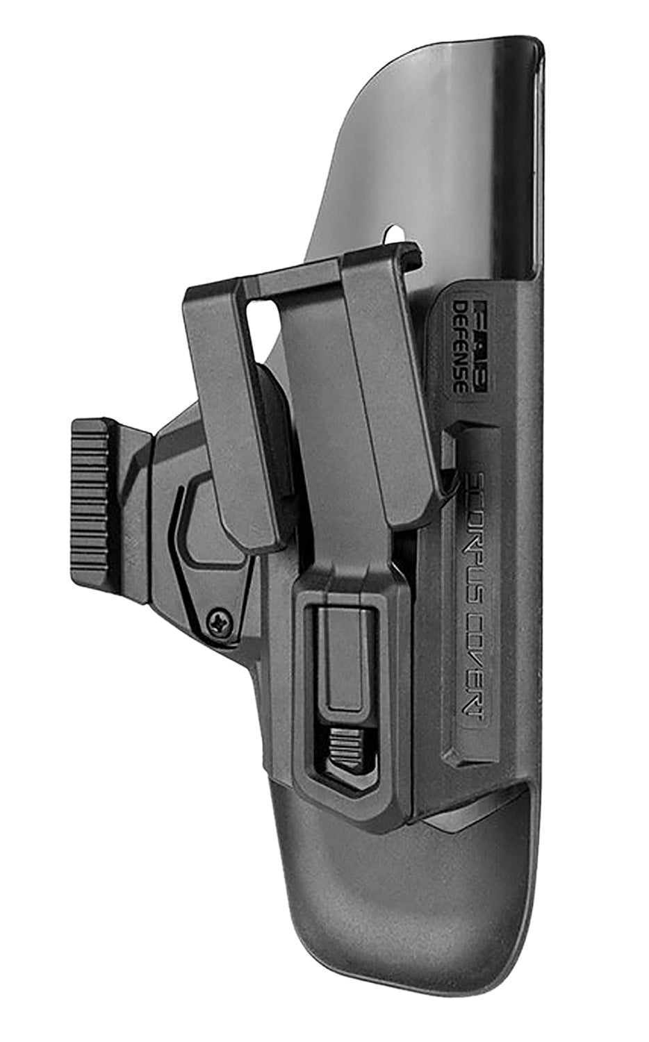 FAB Defense Scorpus Covert Inside Waistband Black Polymer Belt Clip Holster Glock 17/19/23/32 Right Hand