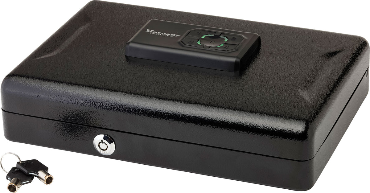 Hornady 95432 Key Entry Keypad Vault Black Steel Safe for 4-Inch Pistols