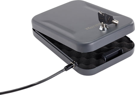 Hornady 95200 Black Steel Standard Lock Box Large Key Entry Single Handgun