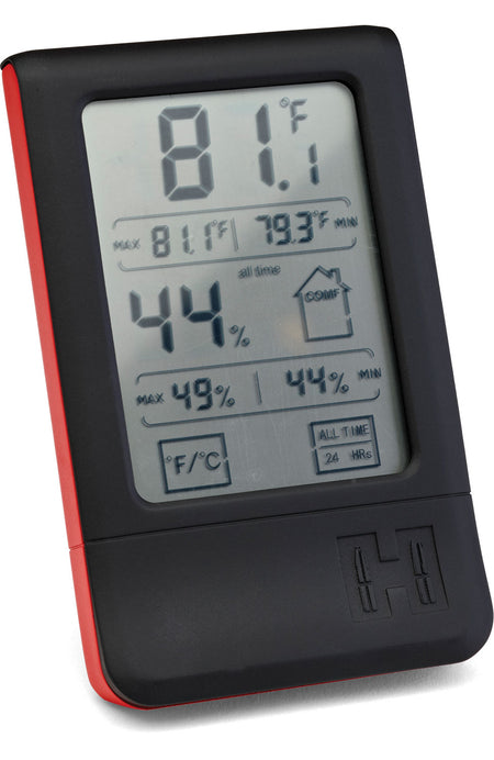 Hornady 95909 Gun Safe Digital Hygrometer Red AAA Touchscreen
