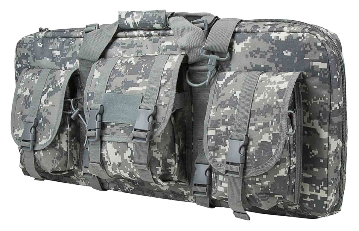 NcStar CVCPD2962D28 28" Digital Camo PVC VISM SubGun Case for 2 AR/AK Pistols with Padded Divider