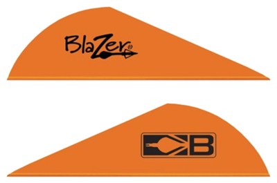 Bohning 2 Inch Solid Neon Orange Blazer Arrow Vanes 100pk