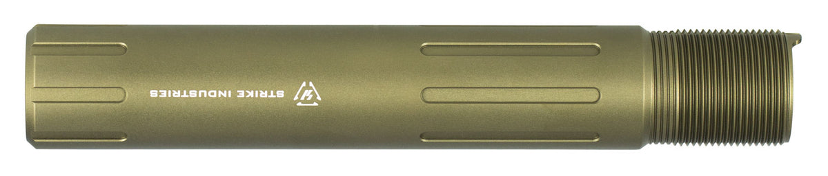Strike Industries ARCARPRESLICKFDE AR Carbine Pistol Buffer Tube FDE Aluminum Slick Version
