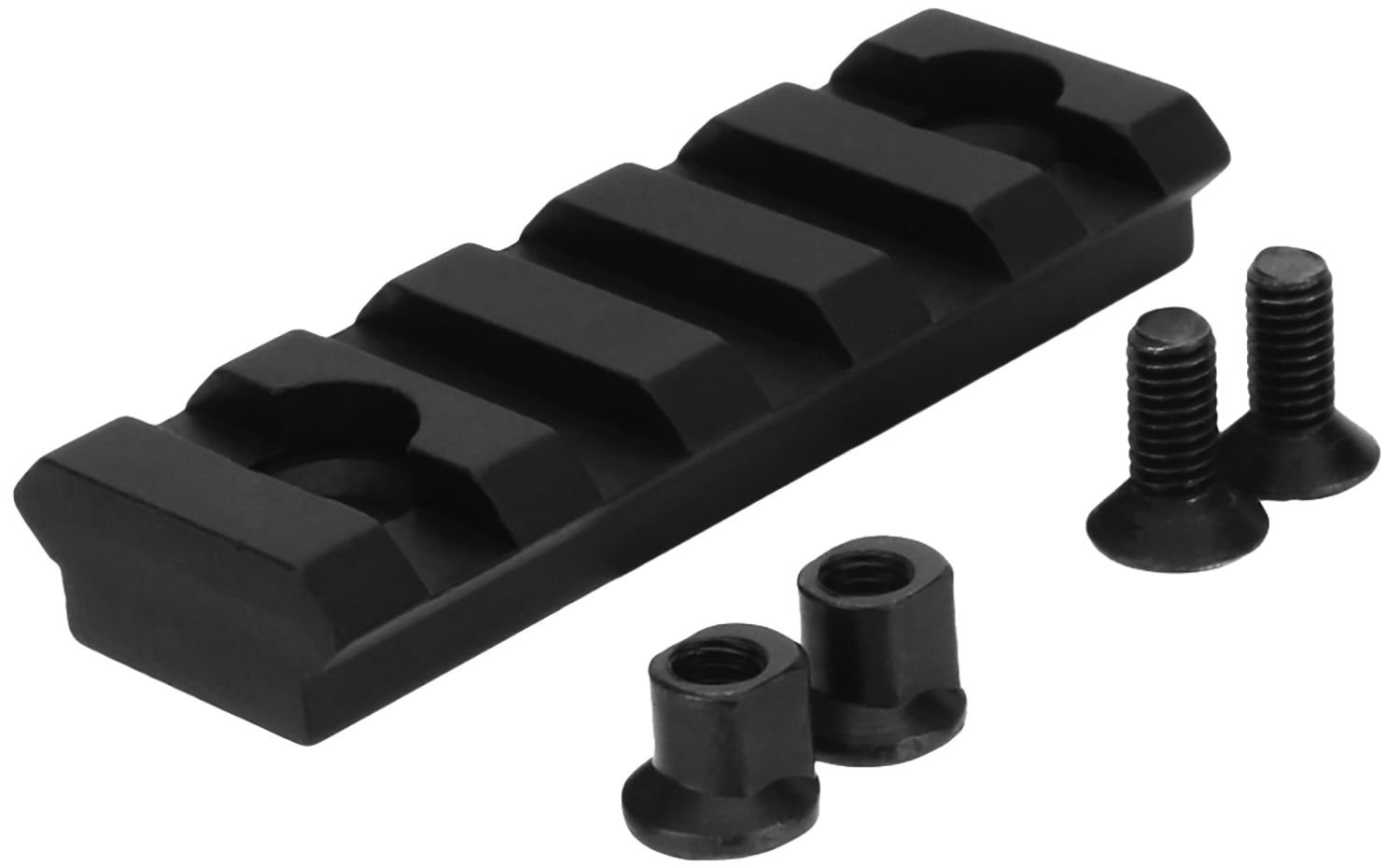 TacFire 2 Inch 5 Slot KeyMod to Picatinny Rail Adapter Black MAR101