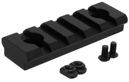 TacFire M-LOK to Picatinny Rail Section 2-3/8 Inch Black Anodized MAR105S