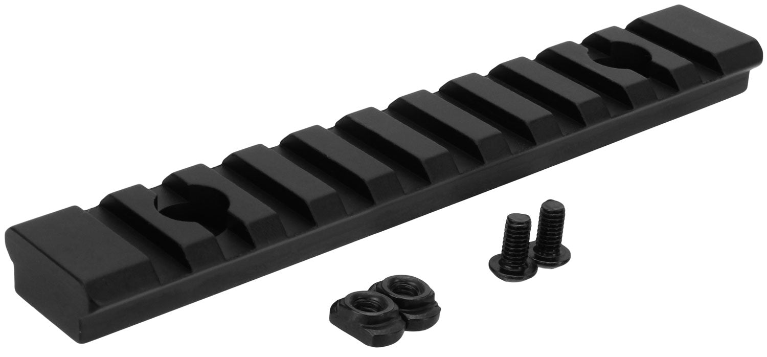 TacFire M-LOK to Picatinny Section Rail 5 Inch 11 Slots Black Anodized MAR105L