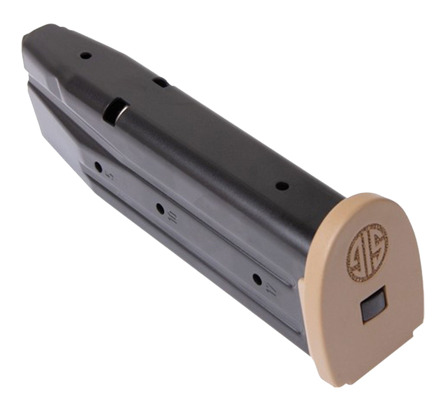 Sig Sauer MAGMODF917COY 17rd 9mm Luger Magazine Fits P320 M17 M18 Black Coyote Finish