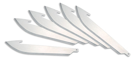Outdoor Edge RR306 RazorSafe Series 3" Drop Point Replacement Razor Blades – 6 Blades