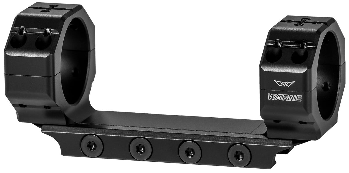 Warne 7824M Precision Scope Mount and Ring Combo Matte Black 34mm 0 MOA STANAG Rail