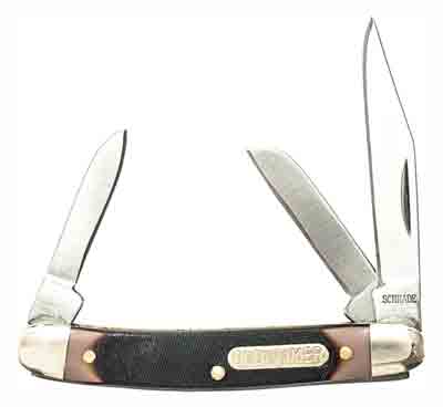 Old Timer Junior Folding Knife 2" Three-Blade Stainless Steel with Delrin Handle
