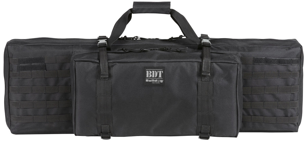 Bulldog BDT3038B Tactical Black Nylon Rifle Case with Accessory Pocket and Padded Strap