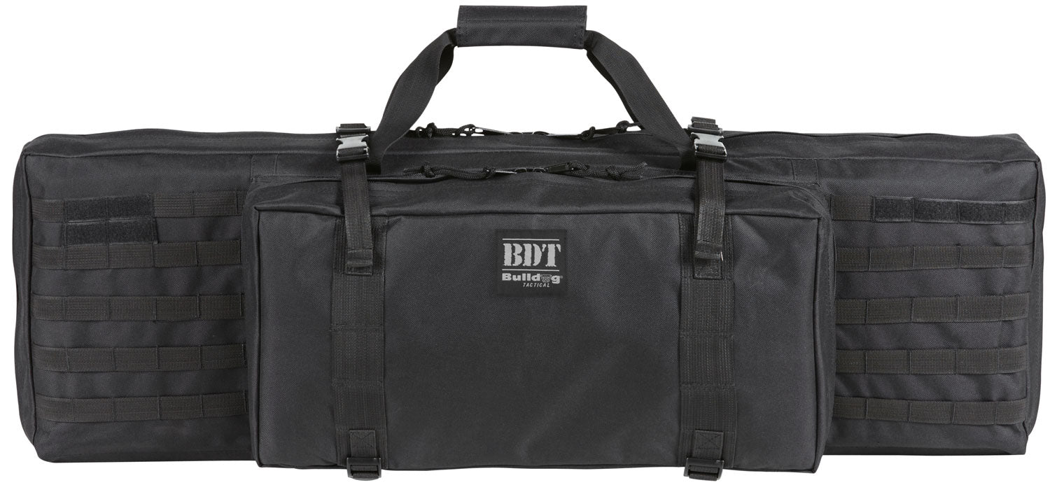 Bulldog BDT3038B Tactical Black Nylon Rifle Case with Accessory Pocket and Padded Strap
