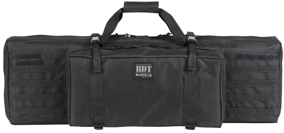 Bulldog BDT3038B Tactical Black Nylon Rifle Case with Accessory Pocket and Padded Strap