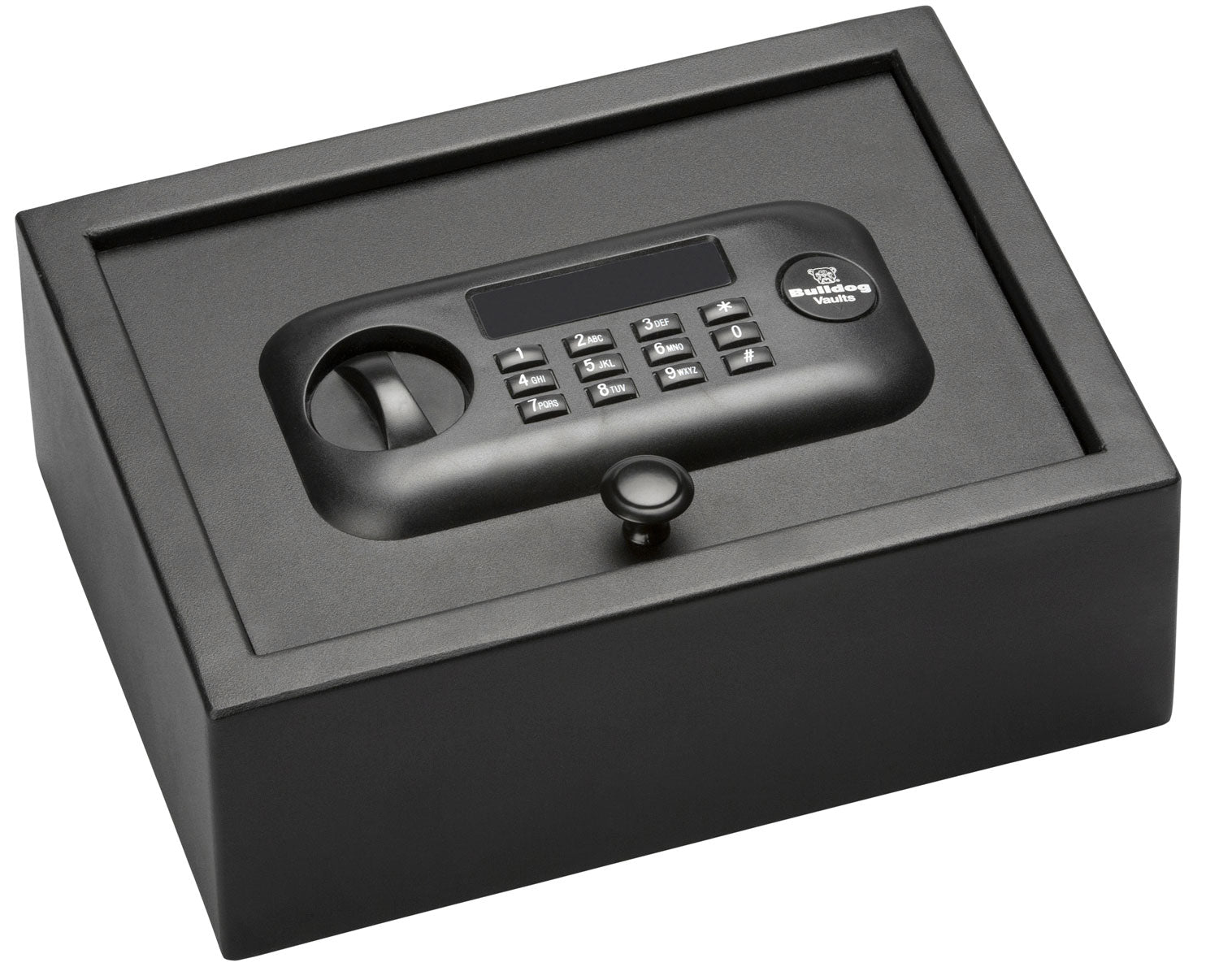 Bulldog BD1030 Top Open Digital Vault Black Steel Keypad Entry 11.80" x 8.70" x 4"