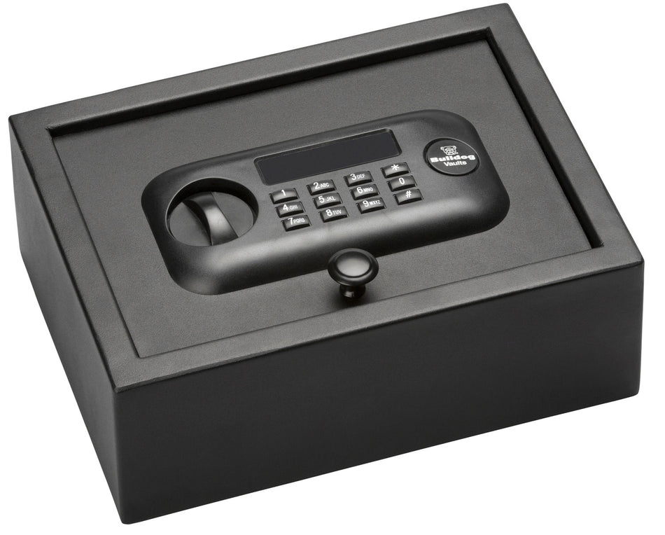 Bulldog BD1030 Top Open Digital Vault Black Steel Keypad Entry 11.80" x 8.70" x 4"