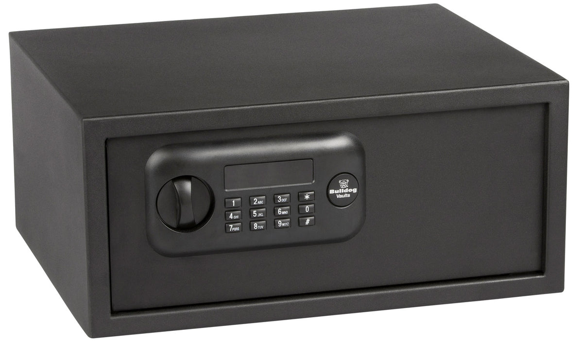Bulldog BD1035 Digital Laptop Security Vault Keypad/Key Entry Black Powder Coated Steel 17x14.5x7.7