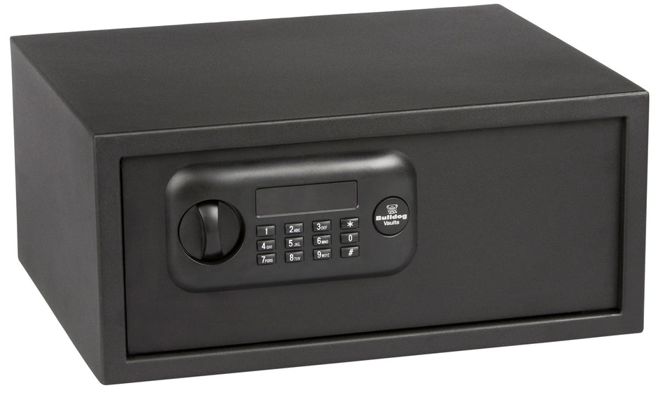Bulldog BD1035 Digital Laptop Security Vault Keypad/Key Entry Black Powder Coated Steel 17x14.5x7.7