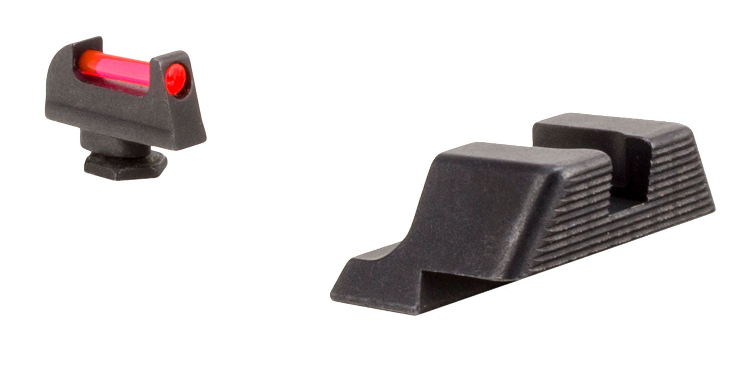 Trijicon Fiber Sights Red Fiber Optic Front with Black Rear for Glock Standard Frame