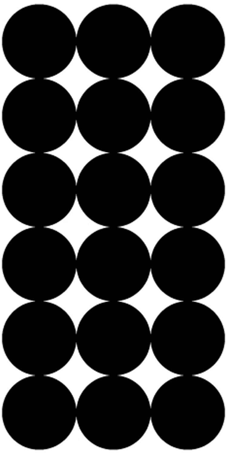 Pro-Shot P216 1" Black SplatterShot Self-Adhesive Repair Pasters 216 Pasters