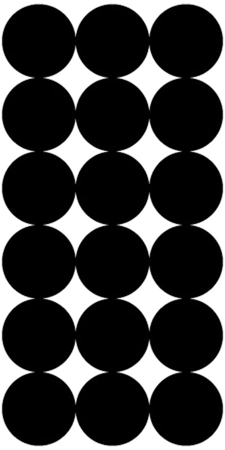 Pro-Shot P216 1" Black SplatterShot Self-Adhesive Repair Pasters 216 Pasters