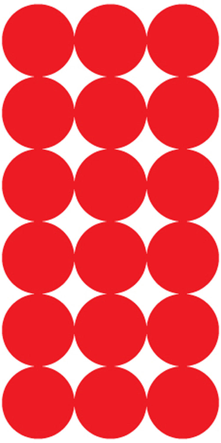 Pro-Shot P432M 1" SplatterShot Self-Adhesive Red and Black Repair Pasters 432 Pasters