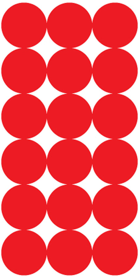 Pro-Shot P432M 1" SplatterShot Self-Adhesive Red and Black Repair Pasters 432 Pasters