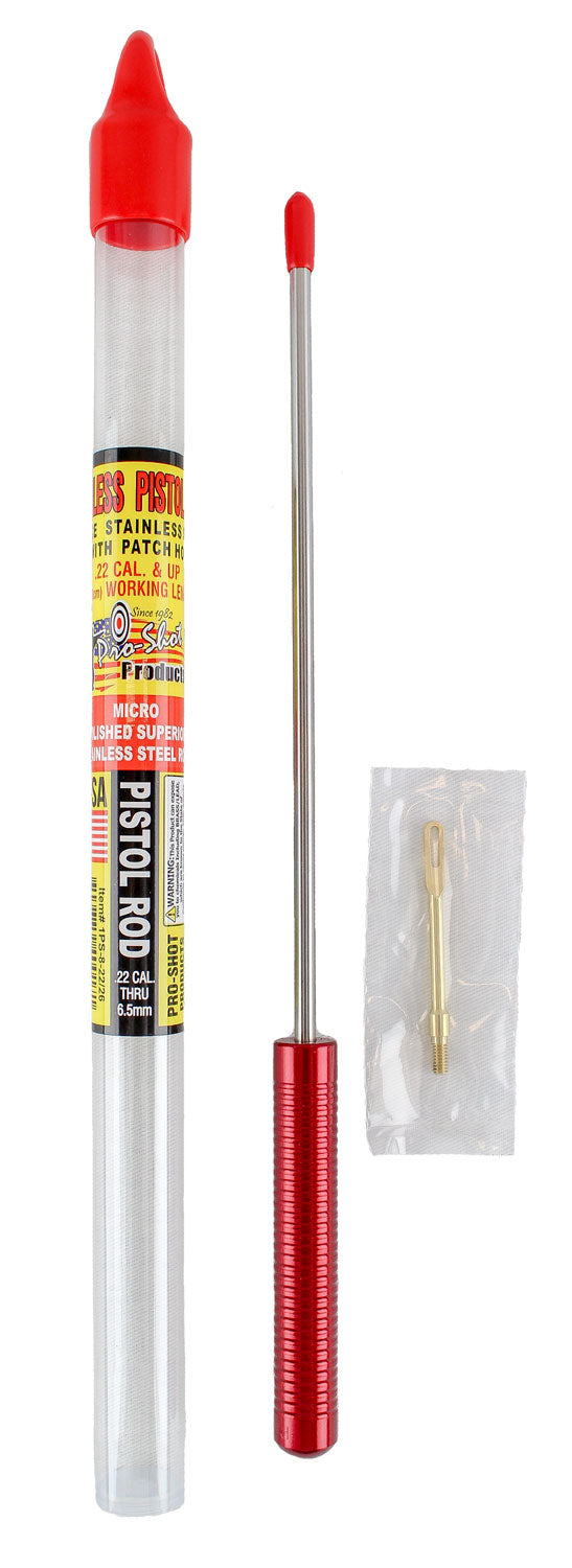 Pro-Shot 1PS82226 8-Inch Micro-Polished Stainless Pistol Cleaning Rod .22 Cal and Up