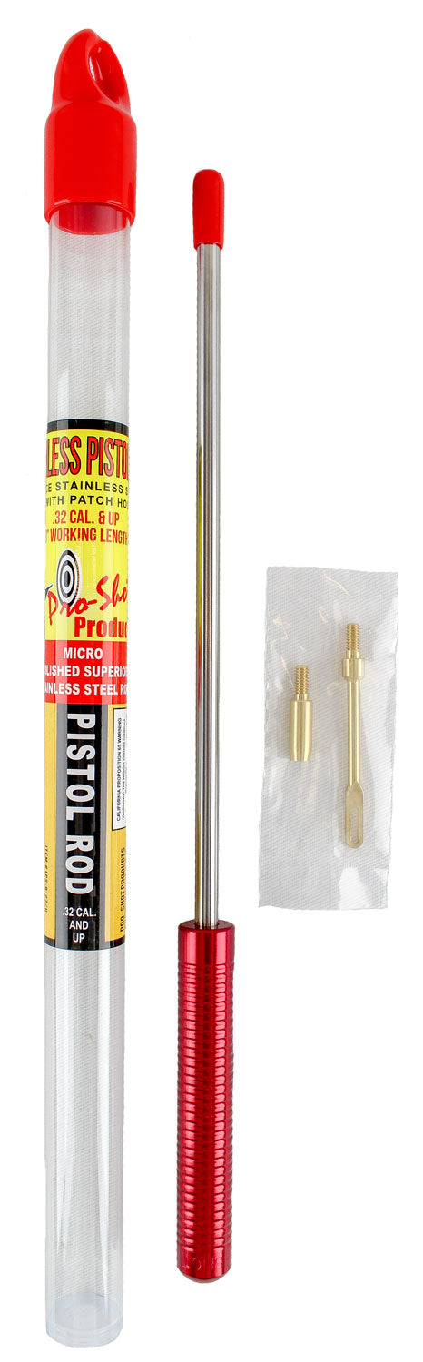 Pro-Shot 1PS87U 8-Inch Micro-Polished Stainless Pistol Cleaning Rod .27 Cal & Up Multi-Caliber