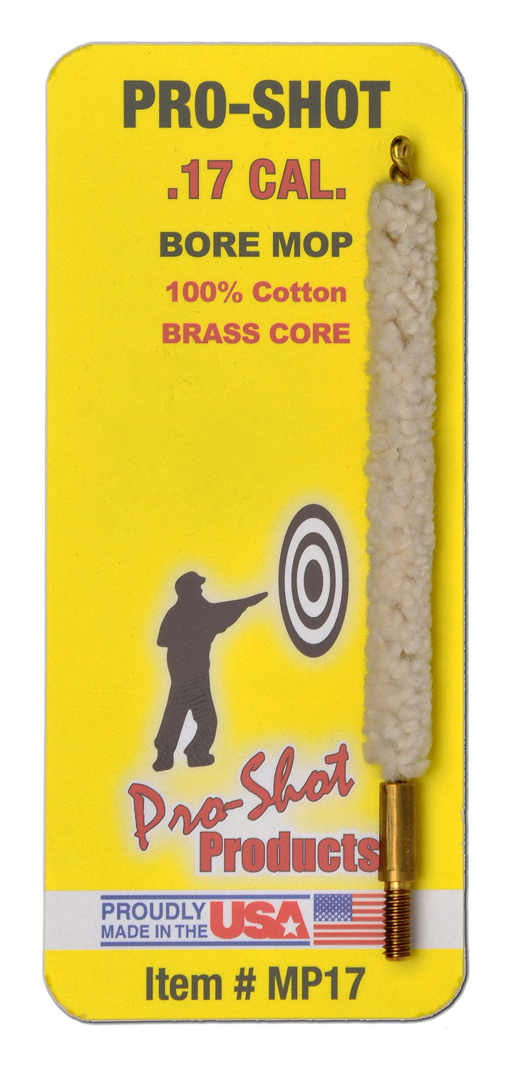 Pro-Shot MP17 .17 Cal Rifle Cotton Bore Mop Brass Core #5-40" Thread